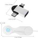 UKCOCO Auto Clicker for Phone Screen - Automatic Screen Clicker with Micro USB to USB Adapter Kit, Portable Gaming Accessory for Social Media Likes, Video Live Streaming & Tapping Games, White