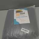 FABRICASTLE Outdoor Chair Cushions Patio Cushion Premium Comfortable Thick Fill Tufted 19" x 19" Floor Wicker Seat Pads, 2 Count (Dark Grey)