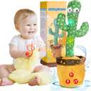 Dancing Talking Cactus Baby Toys Boy Girl Gifts, Singing Mimicking Recording Toys Repeats What You Say, Comes with 120 English Songs Singing Talking Musical Toy