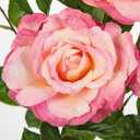 Hollyone 3Pcs Light Pink Roses Artificial Flowers Bouquets 26.3" Fake Flower Arrangements Silk Flowers Rose with Long Stem Floral Branch Faux Roses Flowers for DIY Table Centerpieces Home Decor