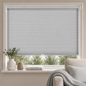 Cordless Light Filtering Cellular Shades for Indoor Windows, Honeycomb Window Blinds with Color-Matched Headrail, Easy Lift Shades for Bedroom, Living Room & Office, Grey, 34" W x 72" H