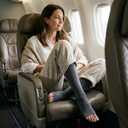 MGANG 20-30 mmHg Compression Stocking for Men and Women, Medical Compression Socks, Knee High Length, Open Toe, for DVT, Varicose Veins, Relief Shin Splints, Edema, Gray Small