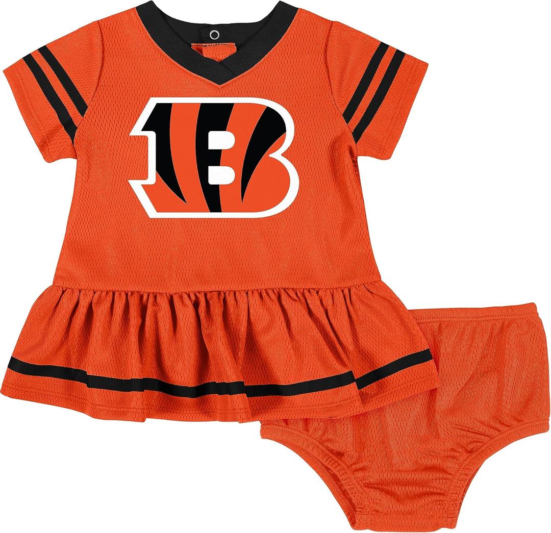 Gerber Girls' NFL Team Jersey Dress and Diaper Cover (18 Months)
