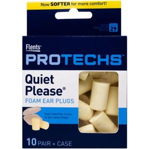 Flents Quiet! Please Foam Ear Plugs #F408-150 10 Pairs ( Pack of 4 )