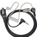 UAYESOK Acoustic Tube Walkie Talkie Earpiece with Mic PTT for YAESU Vertex FT-60 FT-60R FT-70 FT-70DR FT-1DR FT3DR VX-10 VX-110 VX-150 VX-400 Retevis RB15 RT40B