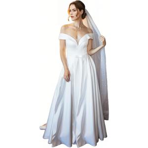 1 Tier Bridal Wedding Veil Pearl Chapel Length Tulle Hair Accessories with Comb (Off White 79inches) 1 Tier Bridal Wedding Veil Pearl Chapel Length Tulle Hair Accessories with Comb (Off White 79inches)