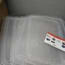 Rubbermaid Cleverstore Clear 32 Qt, 6 Pack Stackable Plastic Storage Bins with Lids, Great for Closet and Laundry Storage, Organizing in the Home