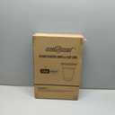 [100 Pack] 12 oz Clear Plastic Cups with Flat Slotted Lids, Disposable Drinking Party Cups for Iced Cold Drinks Coffee Tea Smoothie Bubble Boba