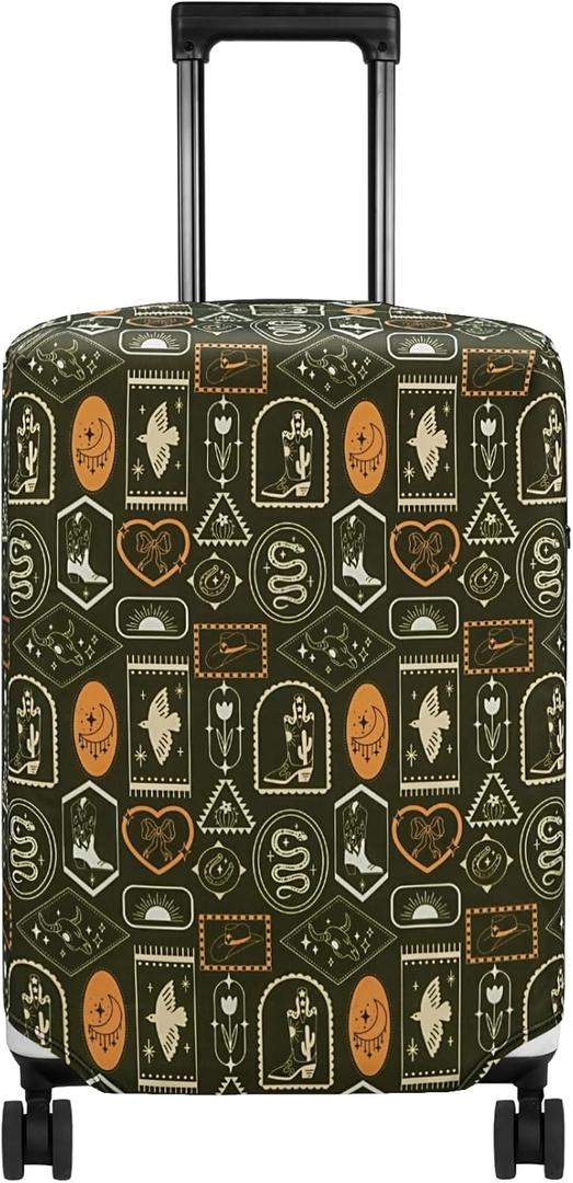 HYPER VENTURE Washable Luggage Cover - Fashion Suitcase Protector Fits 27-30 Inch Luggage (Wilderness Mark, L)