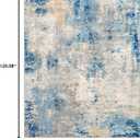 Lahome Modern Abstract Living Room Rug, Washable 8x10 Area Rugs for Bedroom Stain Resistant Non Slip, Large Blue Soft Indoor Carpet for Dining Room Table Apartment, Blue/Grey