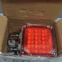 Double Faced Square LED Lights, Led Truck Trailer Turn Signal & Marker Lights (Without Brim)