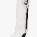 ZODIAC Women's Western Boot White, Size 8