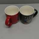 Homlouue Christmas Mugs Set of 2 With Festival Design, Holiday Coffee Mugs for Family Friends, Merry Christmas Gifts With Snowman Tree Stocking Decor, 11 Oz