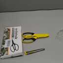 Utility Scissors Heavy Duty, Ultra Sharp Blade Shears with Protective Case, Multipurpose Stainless Steel Scissors For Cutting Cardboard, Fabric, Carpet, Leather, Wire (Yellow Set)