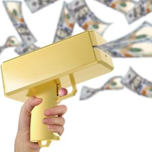 Sopu Make it Rain Money Gun Paper Playing Spary Prop Cash Gun Party Supplies (Metallic Gold)