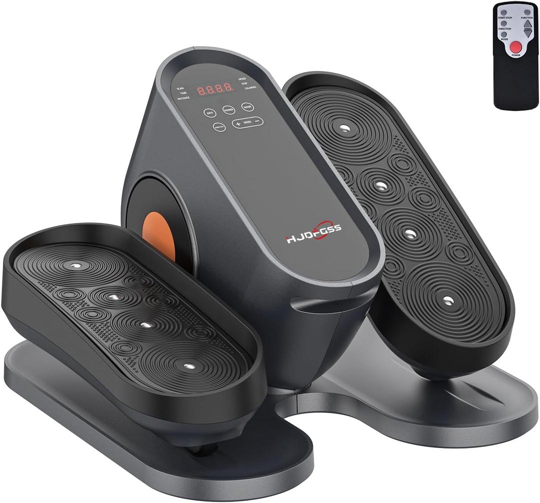 Under Desk Elliptical Machine, Electric Ellipse Leg Exerciser as Seen on Tv for Seniors with 12 Adjustable, Portable Quiet Elliptical Machine, Seated Pedal Exerciser with Remote Control (Gray) Under Desk Elliptical Machine, Electric Ellipse Leg Exerciser as Seen on Tv for Seniors with 12 Adjustable, Portable Quiet Elliptical Machine, Seated Pedal Exerciser with Remote Control (Gray)