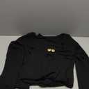 GORGLITTER Women's Crochet Long Swimsuit Cover Up Dress Metal Long Sleeve Beach Bikini Bathing Suit Coverups Swimwear (Medium, Black)