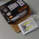 VIBELITE Closet Light, Battery Operated Switch Light, Tap Light, Touch, Push Night Lights, Wall Wireless Mount Under Cabinet, Shelf, Shed, Kitchen, Garage, Attic, RV, Lighting Installations (4-Pack) (White)