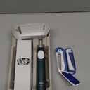 Oral-B iO Series 2 Rechargeable Electric Powered Toothbrush Starter Kit, Forest Green with 2 Brush Heads - Automatic Pressure Sensor to Protect Gums - 3 Modes - 2 Min Timer