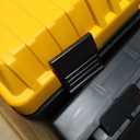 4 Pack Heavy Duty Plastic Tool Box Set, Stackable Portable Boxes, 13-19"