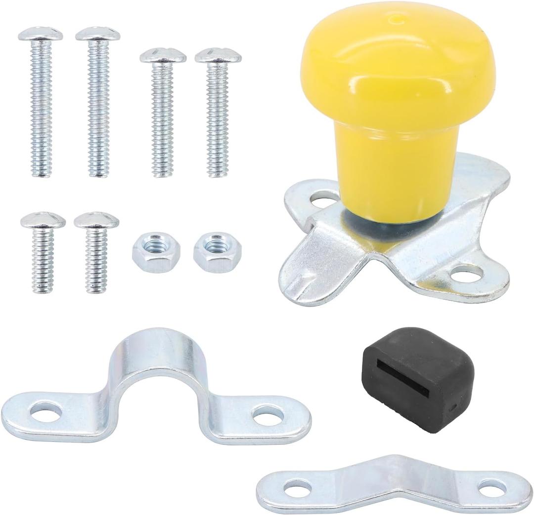 Dokili Steering Wheel Spinner Knob WSV123Y 60922 5A6YL Compatible with John Deere Tractors Case IH Backhoe Cub Cadet Mower and Many More Cars Trucks Boats Lawn Mowers,Yellow