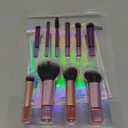 Real Techniques 11 Piece Travel Fantasy Mini Brush Set, Travel Size Makeup Brushes For Foundation Eyeshadow, Powder, Blush, Contour, & Concealer, Makeup Bag Included, Gift Set, Cruelty-Free