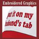 Put It on My Husbands Tab Hat, Funny Vintage Trucker Hats Adjustable Cap for Men Women Classic Baseball Caps (White)