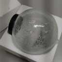 Outdoor Waterproof IP65 Solar Globe Lights, Led Solar Light Balls for Lawn Garden Patio Table Art Decoration, Yard Landscape Illuminated Cracked Glass Sphere Gazing Ball Lights, Round Ornaments Orbs (5 inch (1 PCs), Warm White)