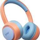 gorsun Kids Bluetooth Headphones, Toddler Headphones 85 dBA Safe Volume, 45 Hours Playtime, with Mic, Bluetooth 5.3, Kids Wireless Headset for iPad/Tablet/Travel/School, ldeal Gift (Orange)