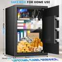 [16.54" Tall] Safe Box, 2.8 Cuft Home Safes With Fireproof Bag, Anti-Theft Security Safes for Home with Programmable Keypad Spare Keys, Digital Safety Box for Money Documents Valuables Jewelry