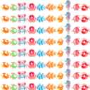 100 Pcs Mini Resin Sea Animals Variety Tiny Ocean Animals Figures Miniature Little Small Animal Figurines Bulk for Micro Fairy Garden Landscape Dollhouse Accessories Hide Crafts Decor Aquarium