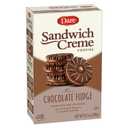 Dare Chocolate Fudge Sandwich Crème Cookies, Plant Based, Kosher, 10.20 EXP: 01/21/27U
