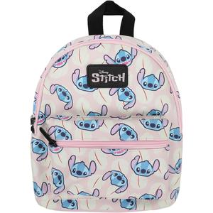 Bioworld Stitch Character Heads Faux Leather 10.6" White Mini Backpack