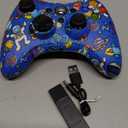 SWCTIM Wireless Controller for Xbox 360, 2.4GHZ Game Joystick Controller Gamepad for Xbox 360 & Slim Console and PC Windows 7/8/10,with 3.5mm Audio Jack,Blue