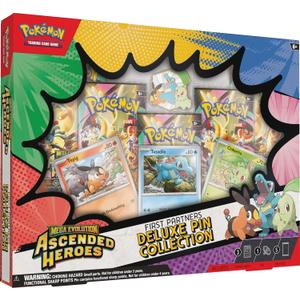 Pokmon TCG: Mega EvolutionAscended Heroes First Partners Deluxe Pin Collection (3 Foil Promo Cards, 1 Deluxe Pin & 5 Booster Packs