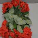 8 Bundles Artificial Geraniums Flowers for Outdoors Summer Mother's Day Derby Day Decor, Fake Cemetery Flowers Silk Red Flower UV Resistant No Fade Faux Plant for Porch Garden Home Planter Patio Decor
