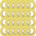 3M Automotive Refinish Masking Tape, 06656, 48 mm x 55 m, 24 Rolls  High-Performance Yellow Crepe Paper Tape for Precise Auto Painting and Detailing