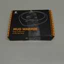 Coffee Mug Warmer, Cup Warmer for Desk with Auto Shut Off Smart Temperature Settings, Electric Beverage Tea Water Milk Heater for All Cups and Mugs, Heating Plate Candle Wax Warmer (Dark Black)