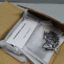 Starunder 6 Pack Floating Shelf Brackets, 6 Inch Heavy Duty Industrial Shelf Bracket, Black Metal L Brackets for Shelves Support DIY(1/5 Inch Thicked)