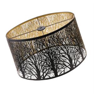 Etched Metal Lampshades, Forest Pattern Lamp Shade, Table Floor Lamp Covers | 14×8.5)" Top x (16×10.5)" Bottom x 9.5" High,forest pattern lampshade,retro lamp shade,table & floor lamp replacement shade.