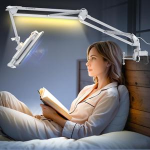 CACENCAN Gooseneck Phone Holder for Bed Desk, Tablet Stand Adjustable, Kindle iPad Holder for Phone Tablet Holder Mount fits iPhone Kindle 4-13" Device Valenties Day Gifts for Women