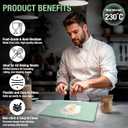 Silicone Mats for Baking 26" x 18" Pastry Mat with Measurements Extra Thick Baking Mat for Rolling Out Dough,Bread,Pie,Cookies,Sourdough,Pizza and fondant,Food Grade Dough Mat