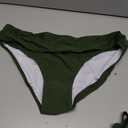 Womens Halter Padded Top Push up Bikini Set Two Piece Bathing Suit, Army Green, X-Large