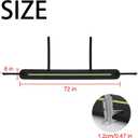 Rear Bumper Guards for Cars, Car Bumper Protector with Long Safety Reflector for Nighttime Visibility, Rear Bumper Protector 72" x 8.07" x 0.4"(DO NOT Drive with IT ON)
