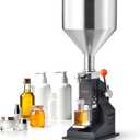 VEVOR Manual Paste Liquid Filling Machine, 5-100ml Adjustable Bottle Filling Machine, Stainless Steel Liquid Filler with 11.5L Hopper for Milk Water Juice Essential Oil Shampoo Cosmetic Honey