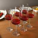15oz Wine Glasses Set of 12, Thickened Stemmed Glasses for Red/White Wine, Heavy Base Clear Red Wine Glasses for Everyday, Wine Lovers, Parties, Gifts, Dishwasher Safe, 460ml, 12 Piece Set, Large