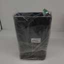 Plastic Waste Bin with Swing Lid, 14 Liter Garbage Can, 1 Pack (Black)