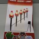 FANFX Christmas Solar Powered Pathway Lights, Automatic Waterproof Landscape Light, Stake Christmas Decoration, LED Lights for Outdoor Pathway Garden Yard and Patio(5pcs Tree Lights) (Green)