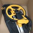 Measuring Wheel With Handle Reset & Brake, Rolling Measuring Wheel in Feet for Construction, Survey, Collapsible Measure Wheel with Tape Measure and Canvas Carrying Bag, 12 Inch, Up to 10,000Ft