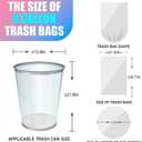 300 Count 8 Gallon Trash Bags - Heavy Duty Medium Garbage Bags 30 Liter Unscented 0.94 Mil Thick & Leakproof Wastebasket Liners for Kitchen Bathroom Home